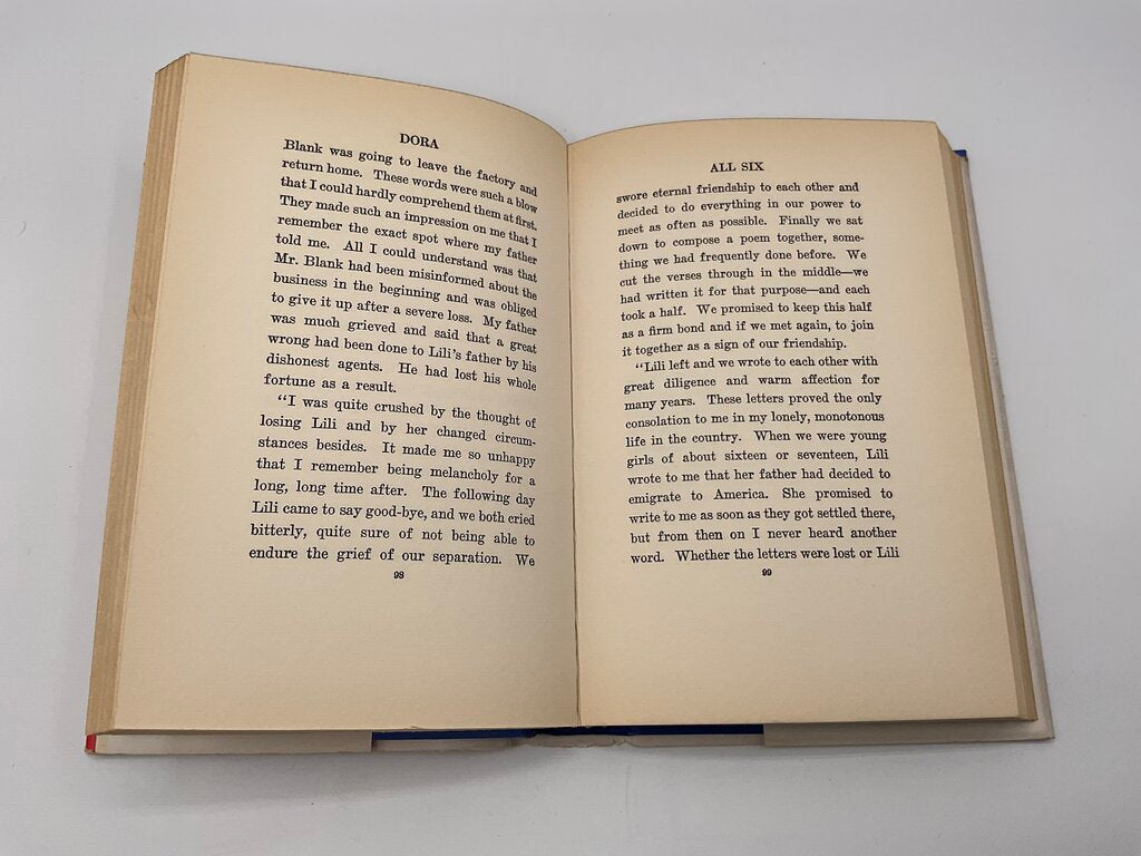 Dora by Johanna Spryi 1924 Hardcover Book /sb