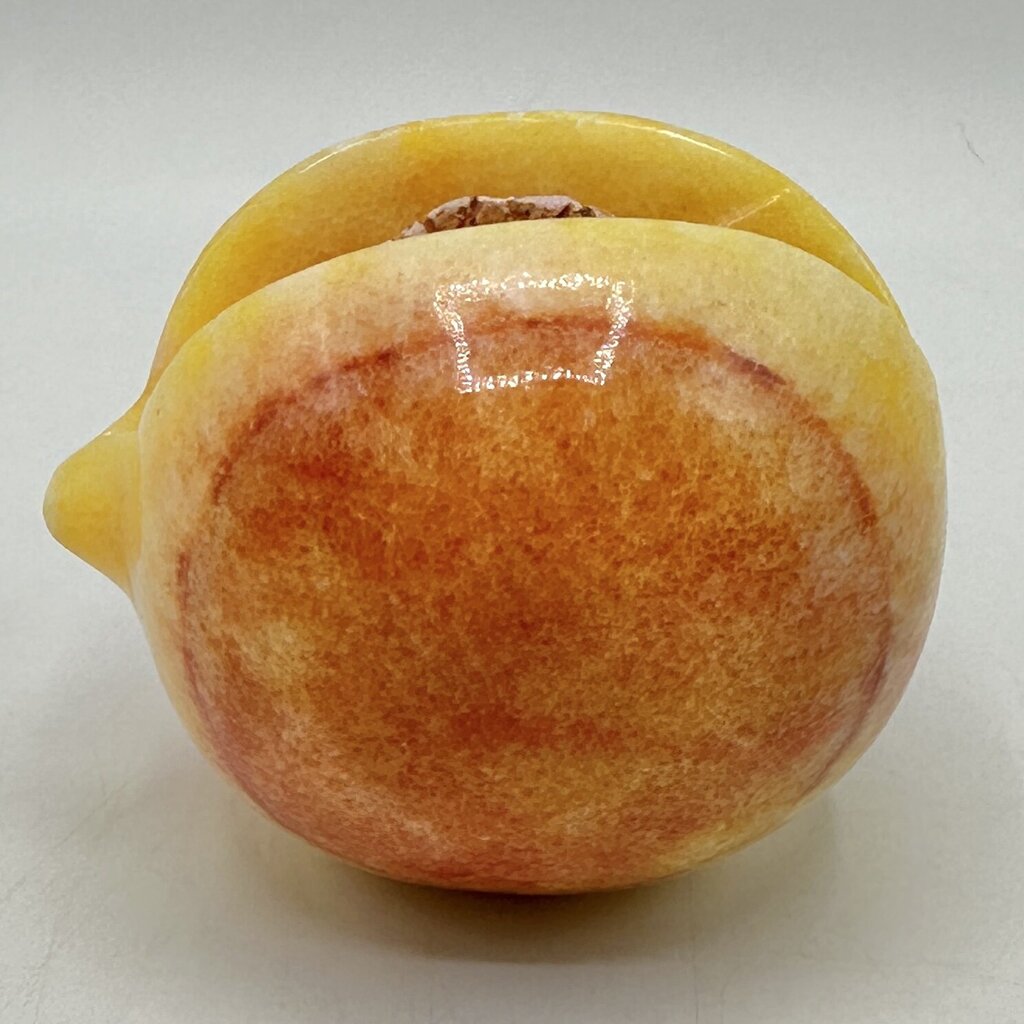 Vintage Italian Alabaster Fruit Set-Pear, Pomegranate, Peach & Banana-Handcrafted Collectibles /cb