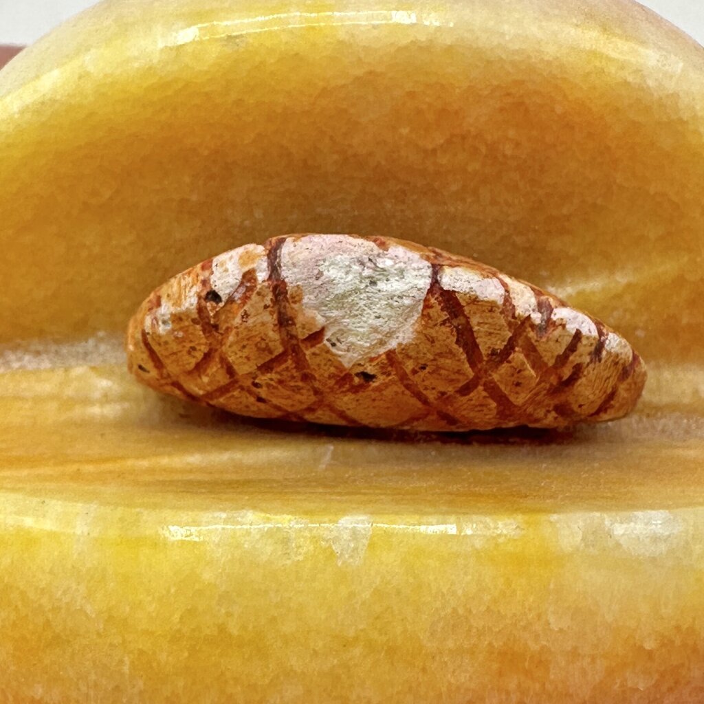 Vintage Italian Alabaster Fruit Set-Pear, Pomegranate, Peach & Banana-Handcrafted Collectibles /cb