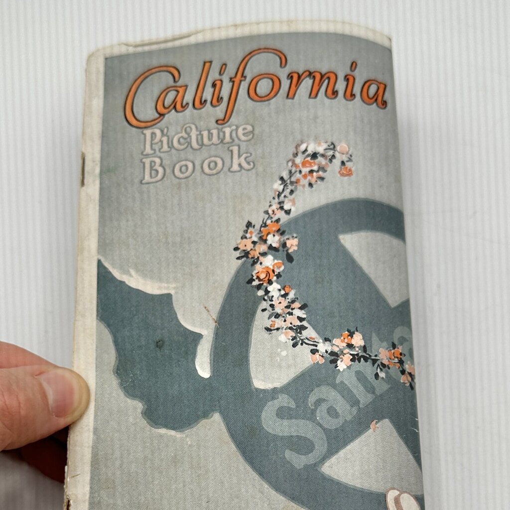 Antique 1920s Santa Fe Railroad-California Picture Book-Illustrated Travel Brochure /cb
