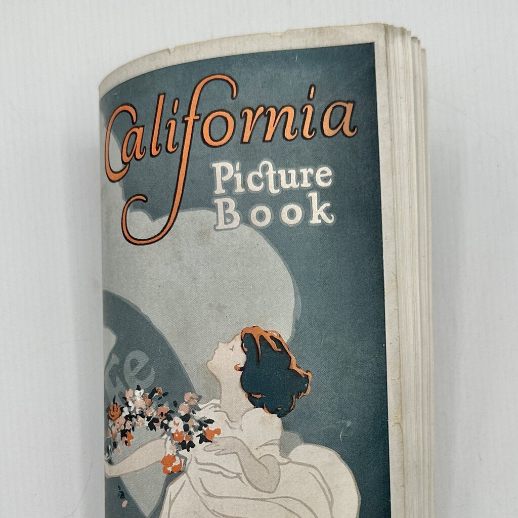 Antique 1920s Santa Fe Railroad-California Picture Book-Illustrated Travel Brochure /cb