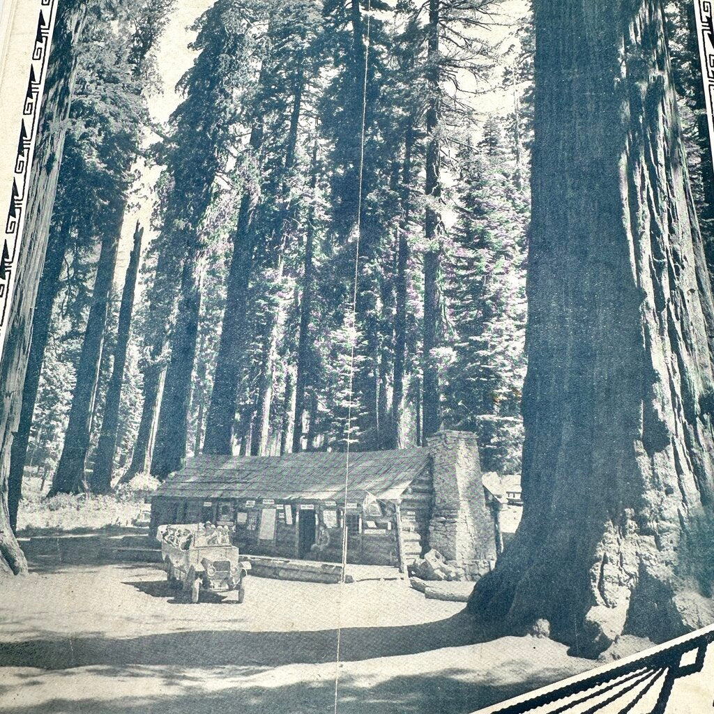 Antique 1920s Santa Fe Railroad-California Picture Book-Illustrated Travel Brochure /cb