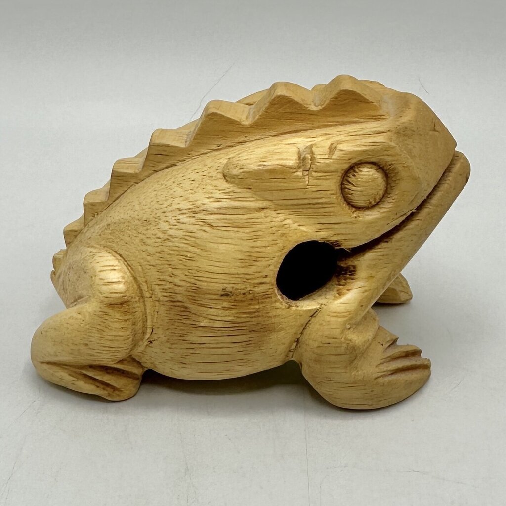 RRRibit Wooden Frog Guiro Rasp Rhythm Percussion Instrument Handcrafted in Thailand /cb