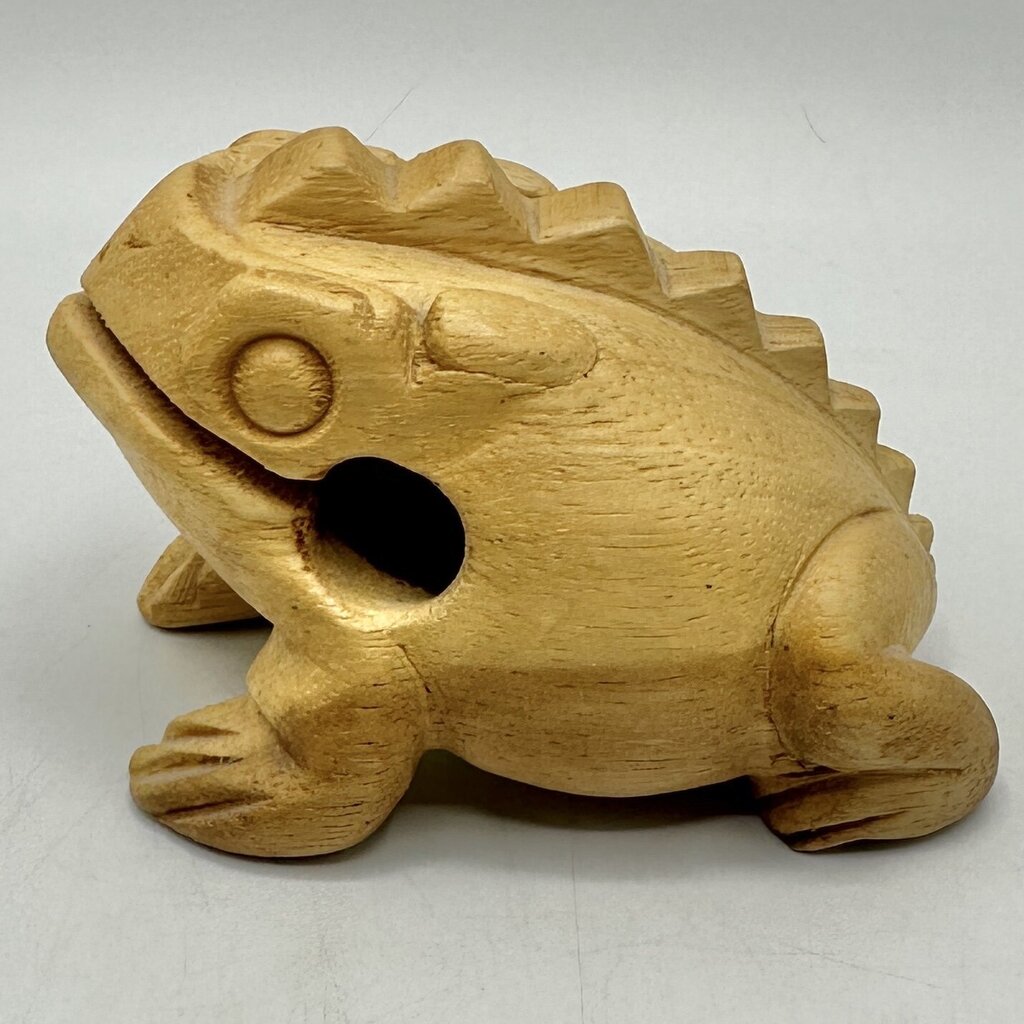 RRRibit Wooden Frog Guiro Rasp Rhythm Percussion Instrument Handcrafted in Thailand /cb