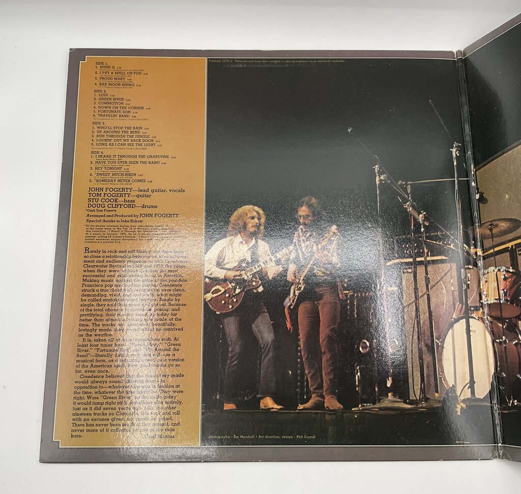 Creedence Clearwater Revival Ft. John Fogerty “Chronicle” Greatest Hits Double LP Vinyl Records /s