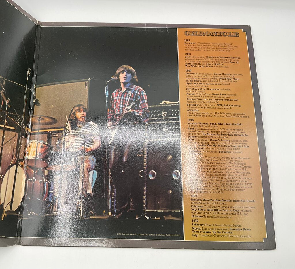 Creedence Clearwater Revival Ft. John Fogerty “Chronicle” Greatest Hits Double LP Vinyl Records /s