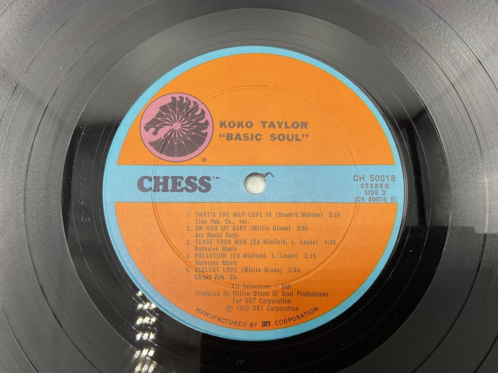 Koko Taylor “Basic Soul” Vinyl LP Chess Records Stereo CH 50018 1972 /s