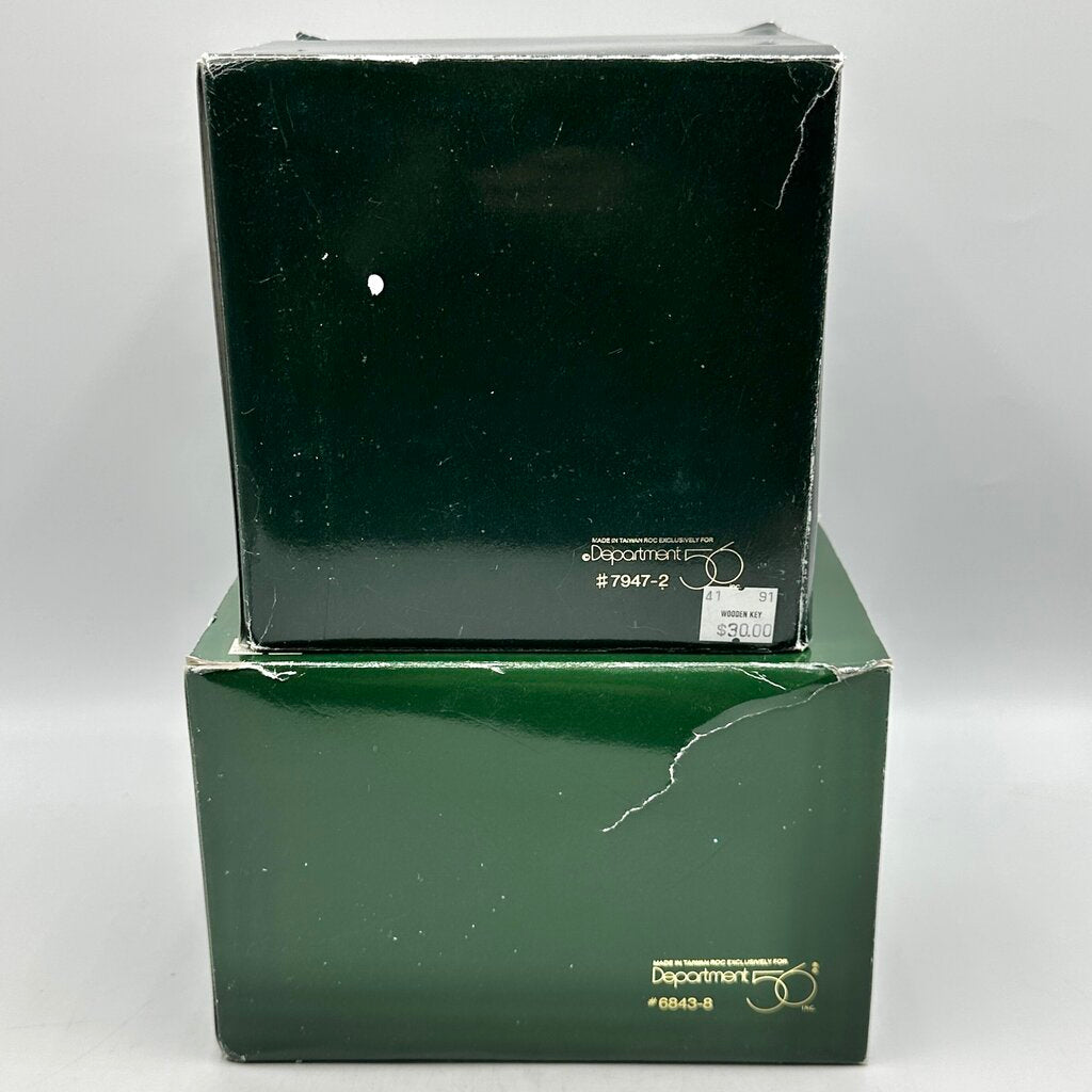 Lot of 2 Vintage Department 56 Snowbabies Figurines Playing Games Is Fun, We Make A Great Pair /cb