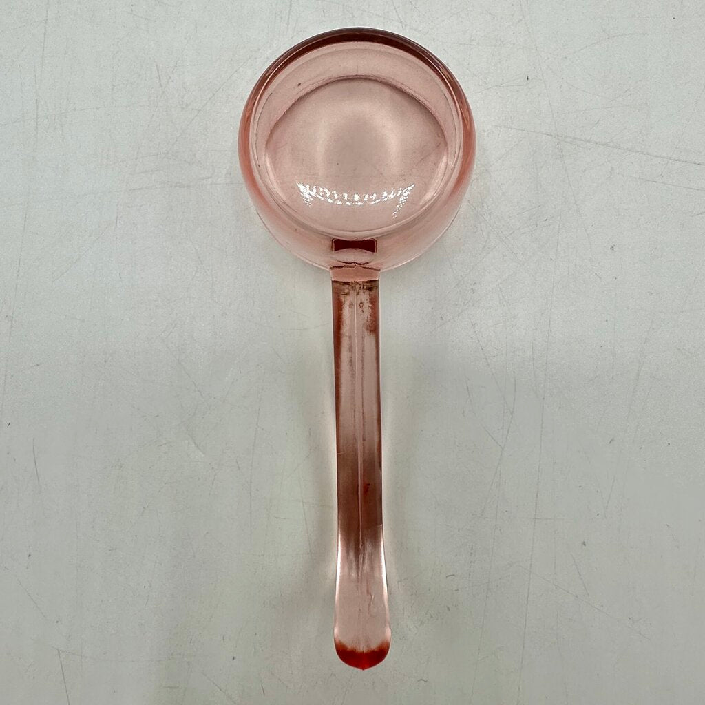 Vintage Imperial Glass Pink Strawflower Mayonnaise Bowl Underplate & Spoon /cb