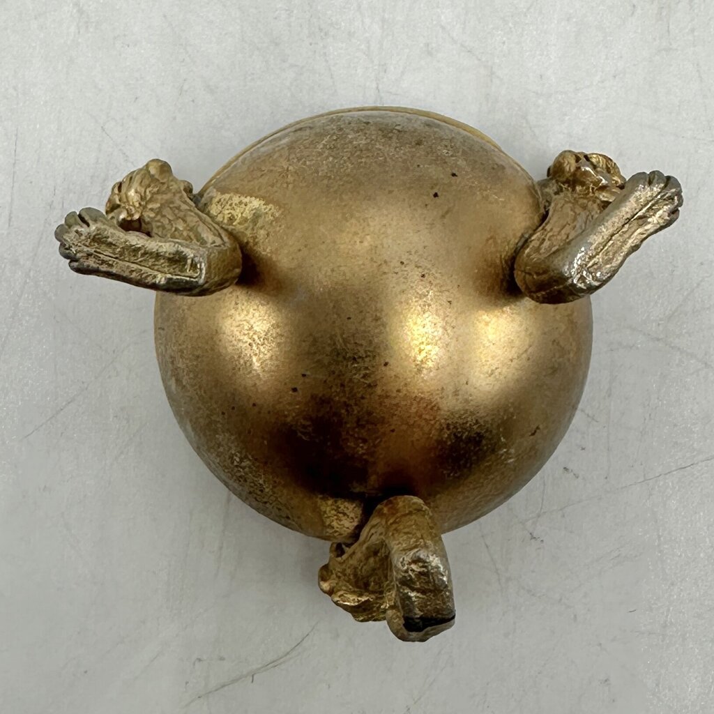 Vintage 1996 Lenox China Treasures Porcelain Goose Easter Egg With Brass Stand /cb