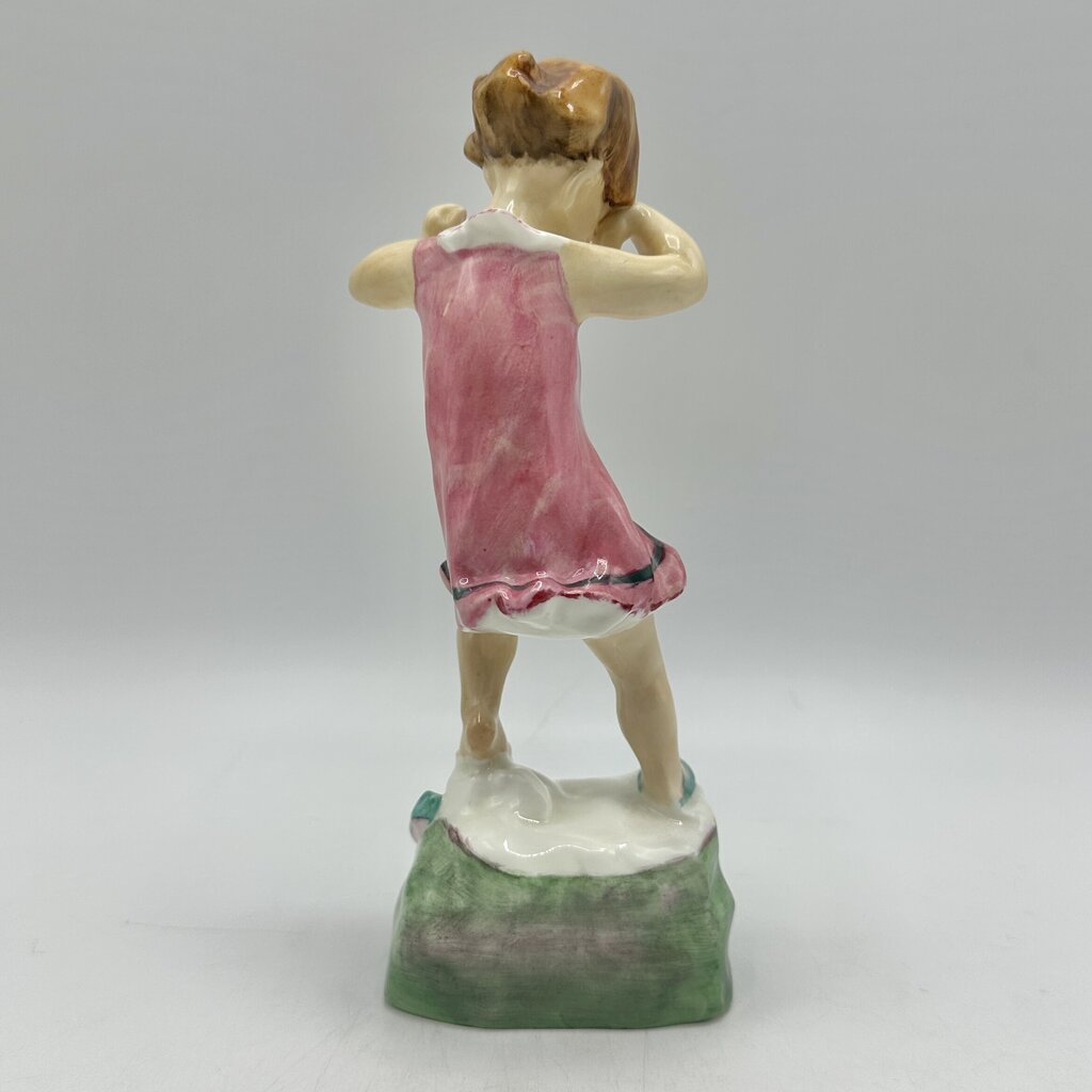 Vintage Royal Worcester Porcelain Figurine Wednesday’s Child Is Full Of Woe #3259 Made In England /cb