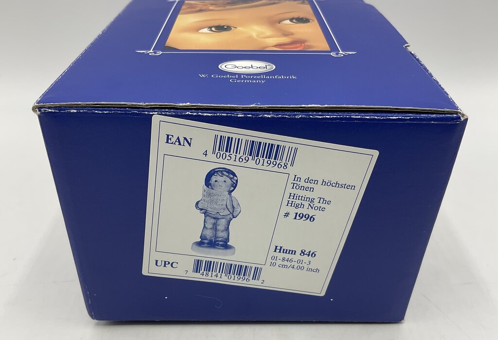 Vintage German Hummel “Hitting the High Note” #1996 with Box - 4” 2004 /s