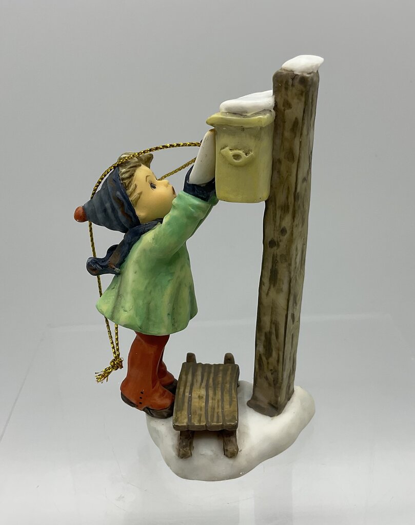 Lot of 2 German M.J. Hummel Ornaments “Letter to Santa” (935471) & “Starlight Starbright” (935255) In Original Boxes 3.5” /s