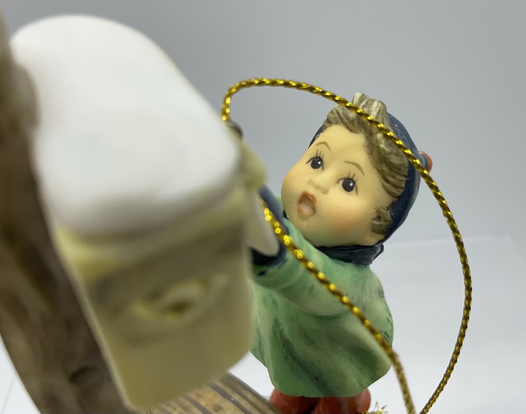 Lot of 2 German M.J. Hummel Ornaments “Letter to Santa” (935471) & “Starlight Starbright” (935255) In Original Boxes 3.5” /s