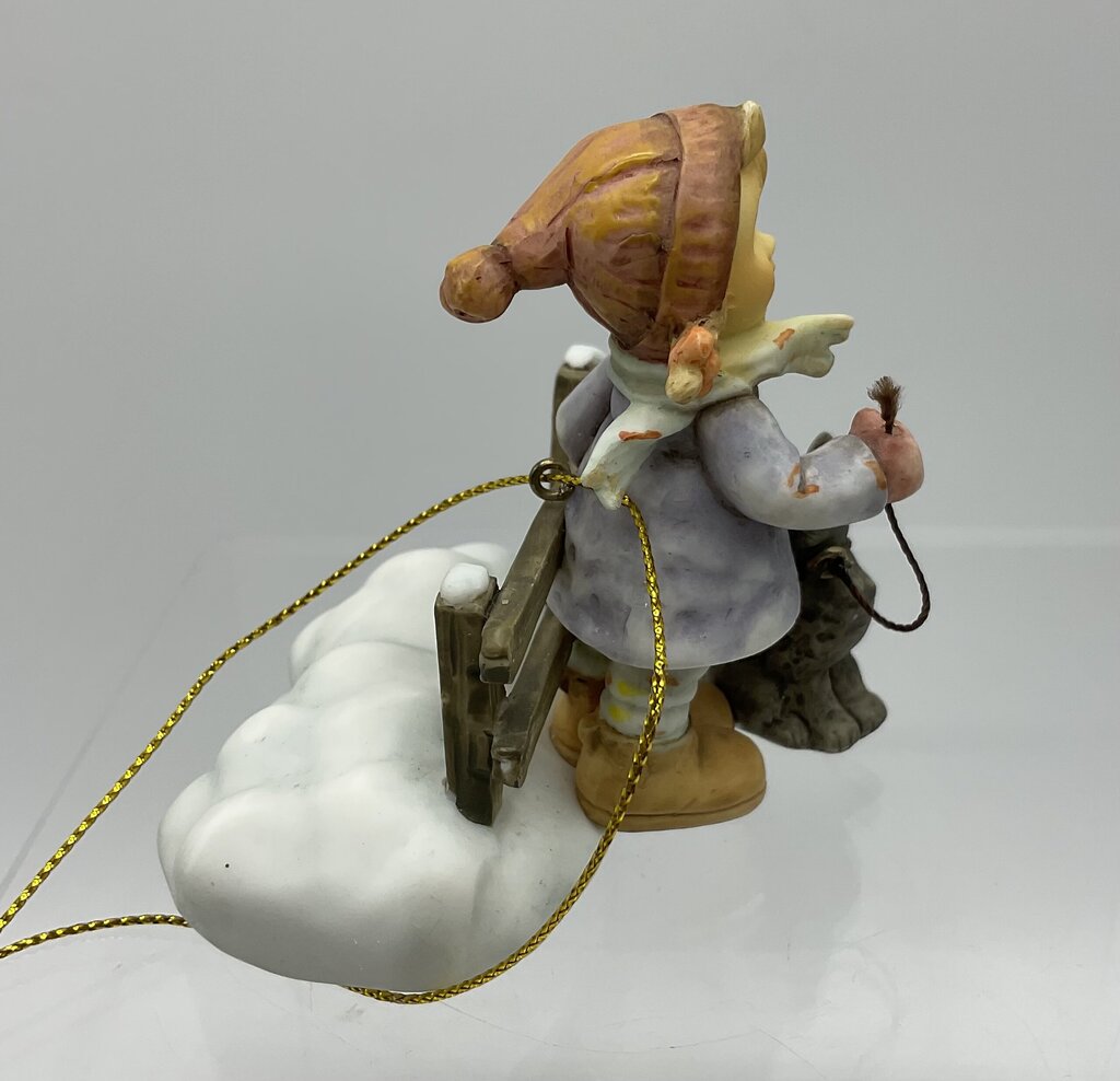 Lot of 2 German M.J. Hummel Ornaments “Letter to Santa” (935471) & “Starlight Starbright” (935255) In Original Boxes 3.5” /s