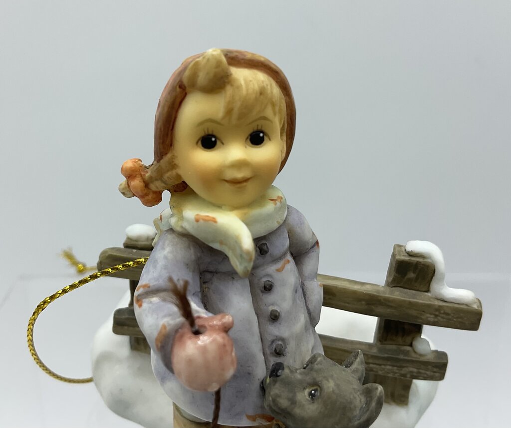Lot of 2 German M.J. Hummel Ornaments “Letter to Santa” (935471) & “Starlight Starbright” (935255) In Original Boxes 3.5” /s
