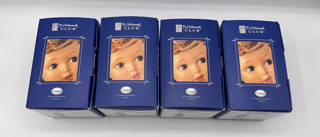 Lot of 4 Exclusive Edition Hummel Figurines 2002/2004 with Boxes /s