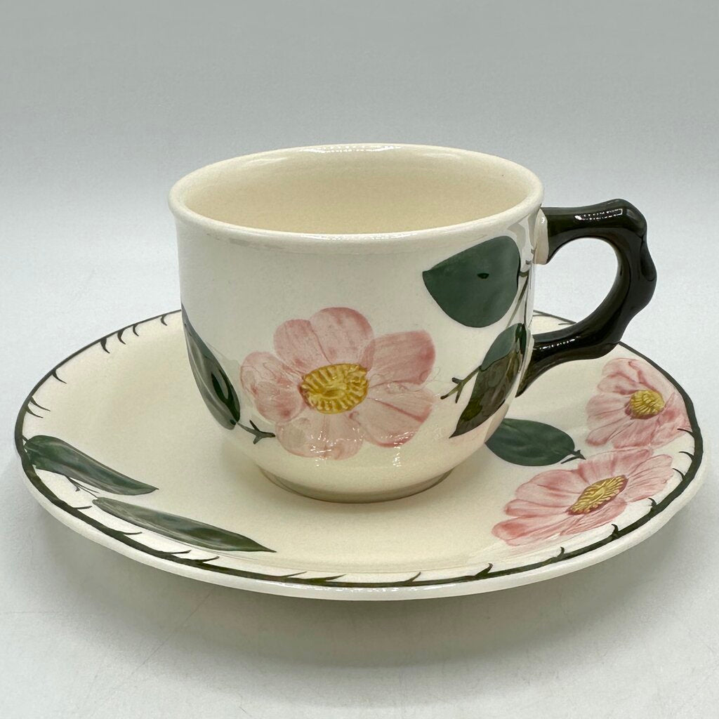 Villeroy & Boch Wild Rose Cup and Saucer Sets Made in Germany Set/4 /cb