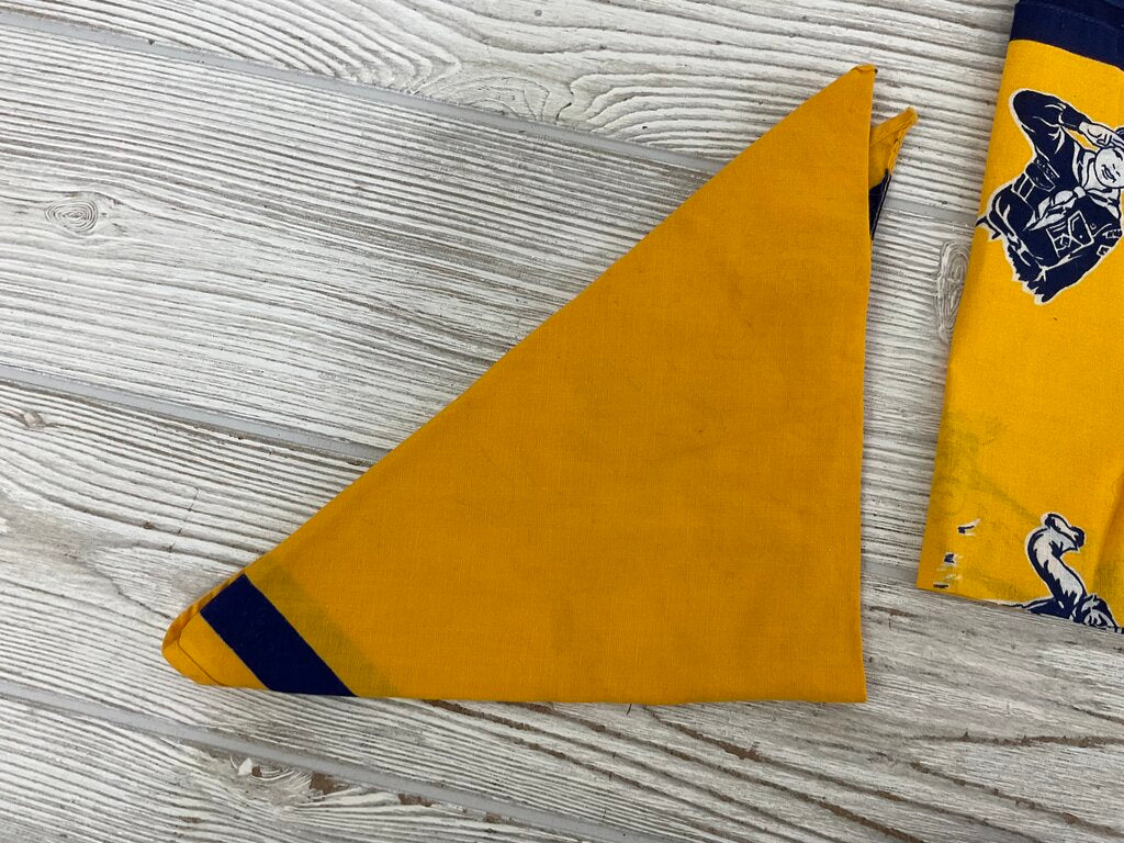 Vintage Boy Scout of America Cub Scout Official Uniform Long Sleeve Shirt & 5 Bandanas - Camp Pendalouan, Michigan /s