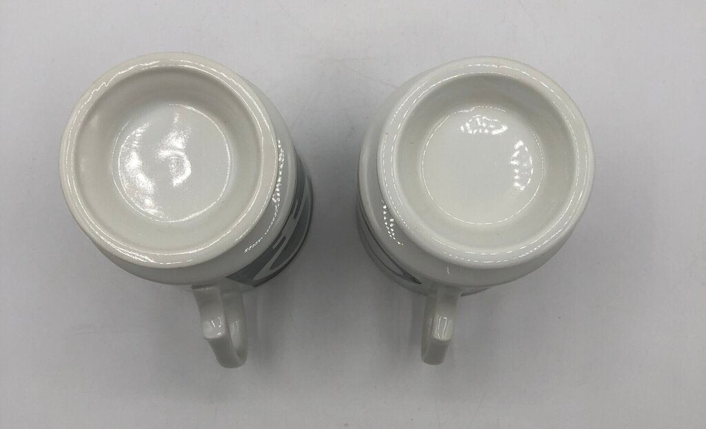 Vtg. 1970s MOD Male/Female Symbol Mug Set /b