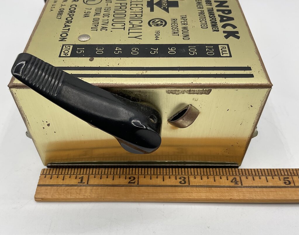 Vintage MRC Trainpack HO Gauge Hobby Transformer Model 100 for Model Trains (Untested) /s