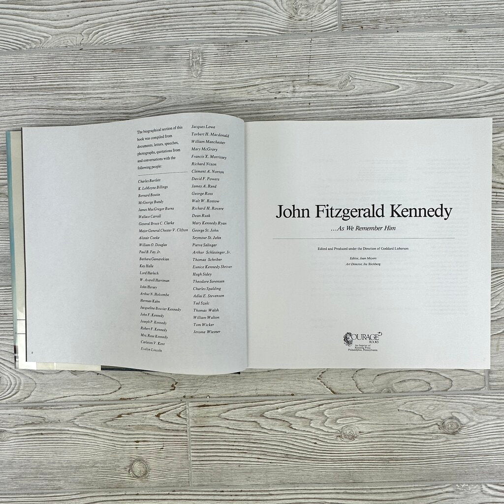 John Fitzgerald Kennedy-As We Remember Him-1965 Hardcover Book-Lyndon B. Johnson Foreword /cb