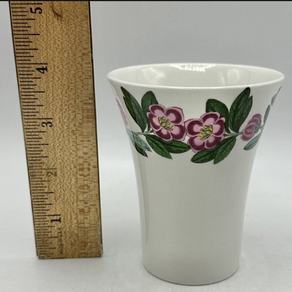 Set of 2 Portmeirion Botanic Garden Rhododendron Porcelain Bathroom Tumblers /cb