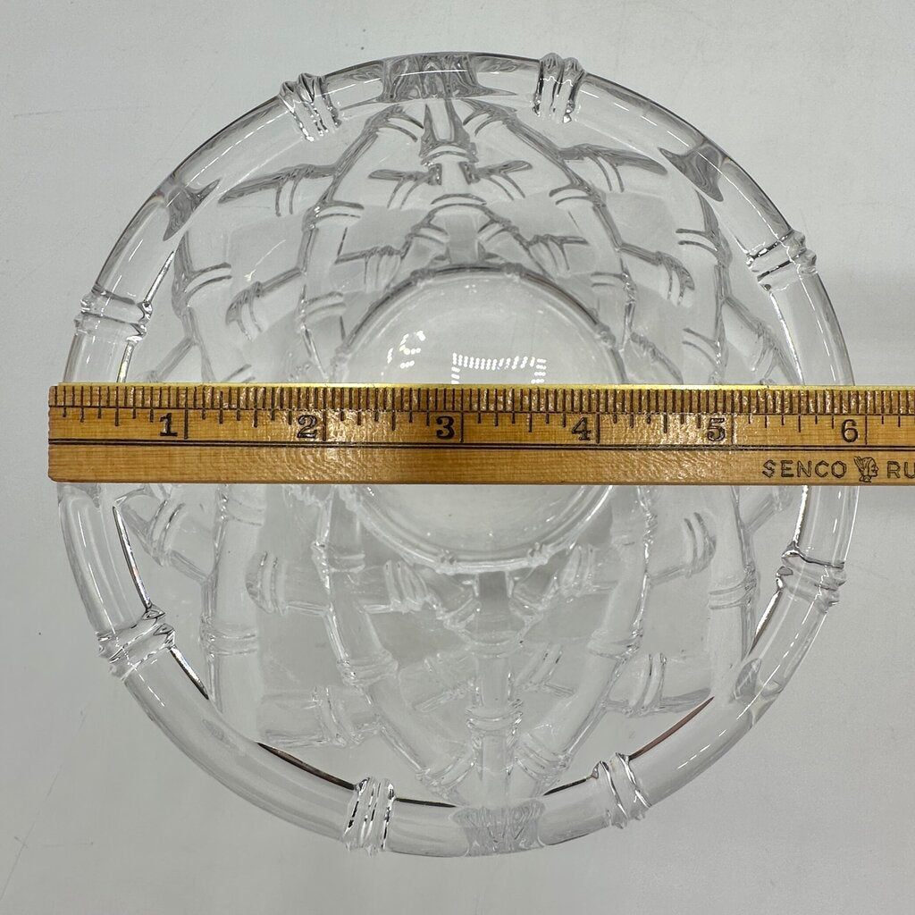 Tiffany & Co Bamboo Lattice 6 Inch Crystal Bowl Made in Germany /cb