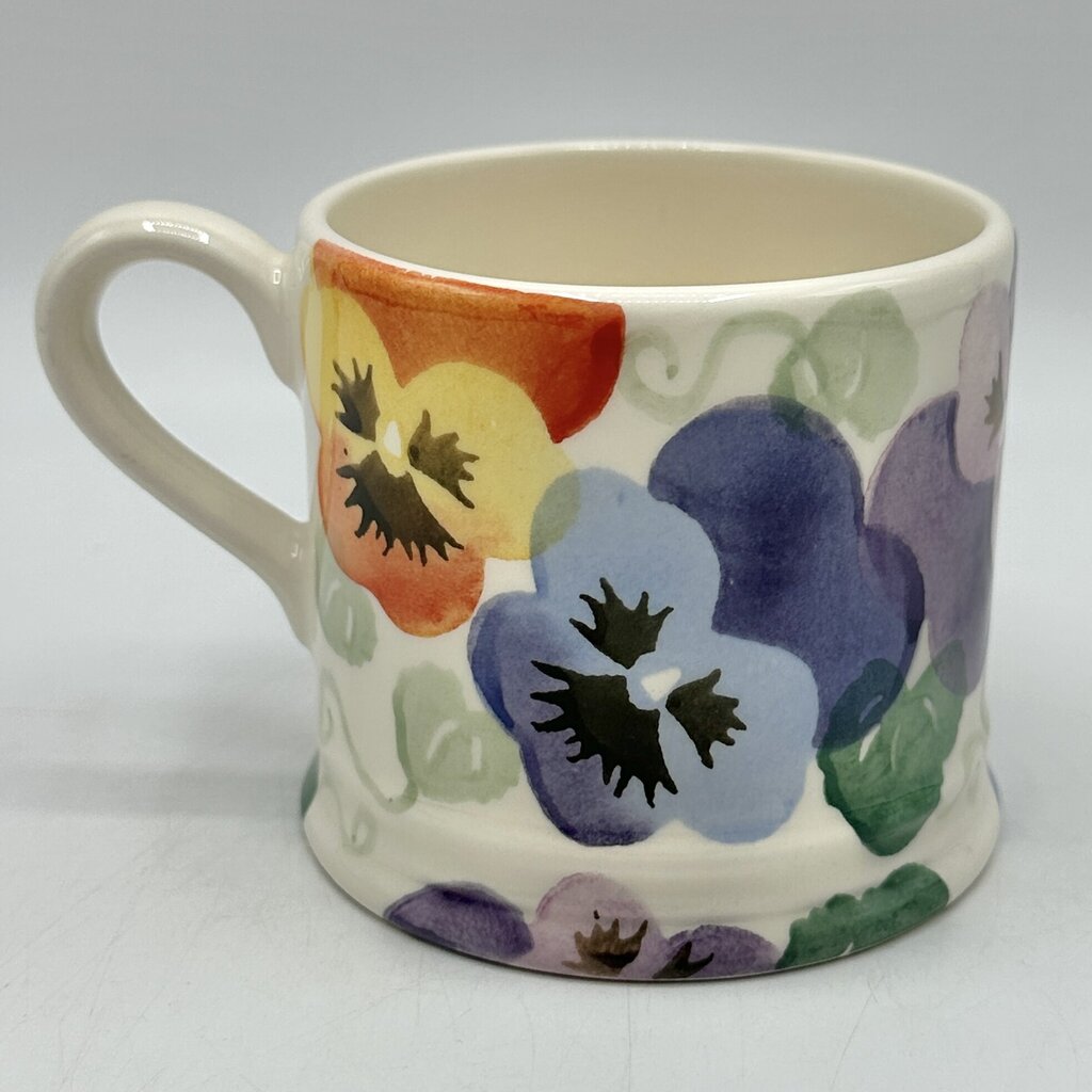 Emma Bridgewater Small Collectible Mug Pansies Made In England /cb