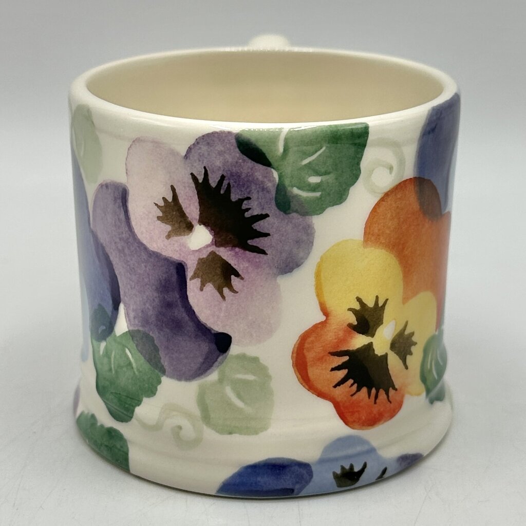 Emma Bridgewater Small Collectible Mug Pansies Made In England /cb
