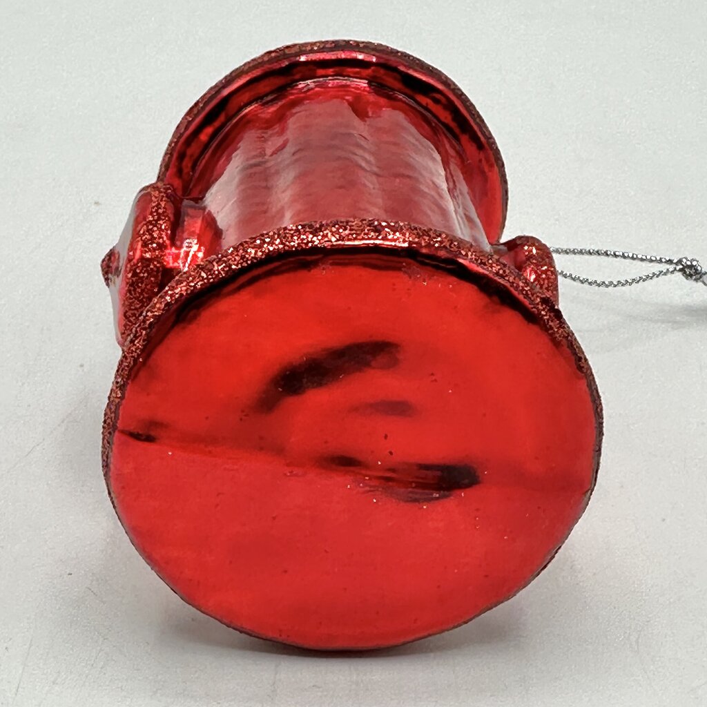 Vintage Fire Truck & Fire Hydrant Blown Glass Christmas Ornaments /cb