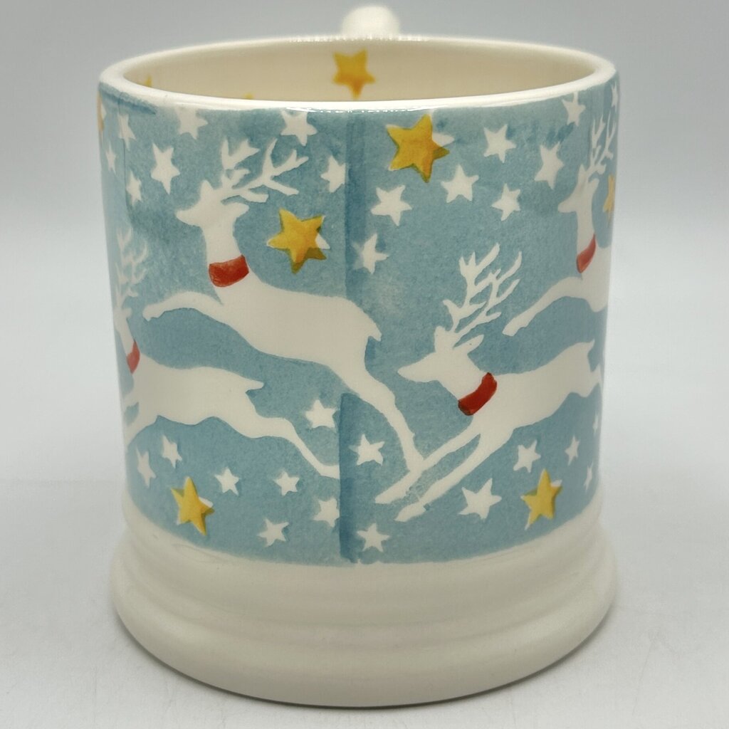 Emma Bridgewater 1/2 Pint Collectible Mug Reindeer In The Sky Made In England /cb