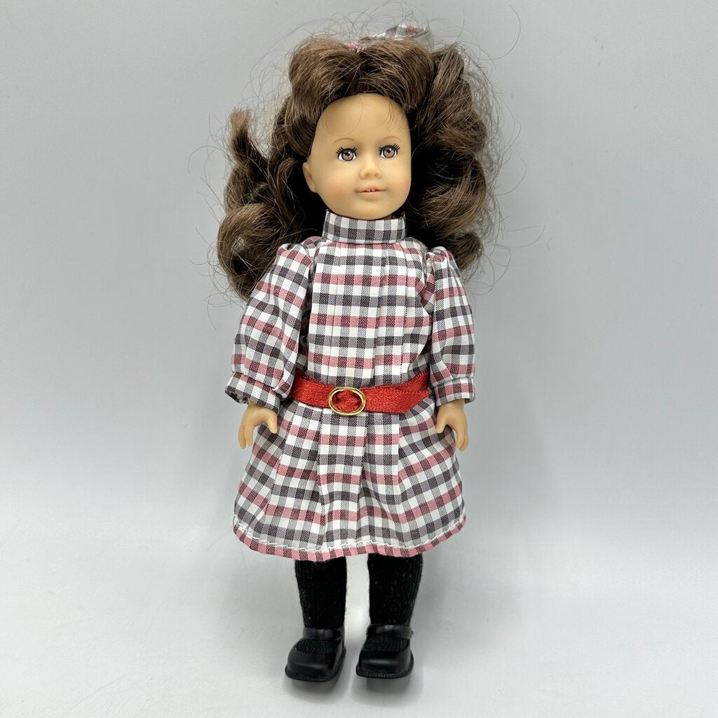 Vintage Pleasant Company American Girl 6 1/2” Mini Doll Samantha Parkington w/Box & Book /cb