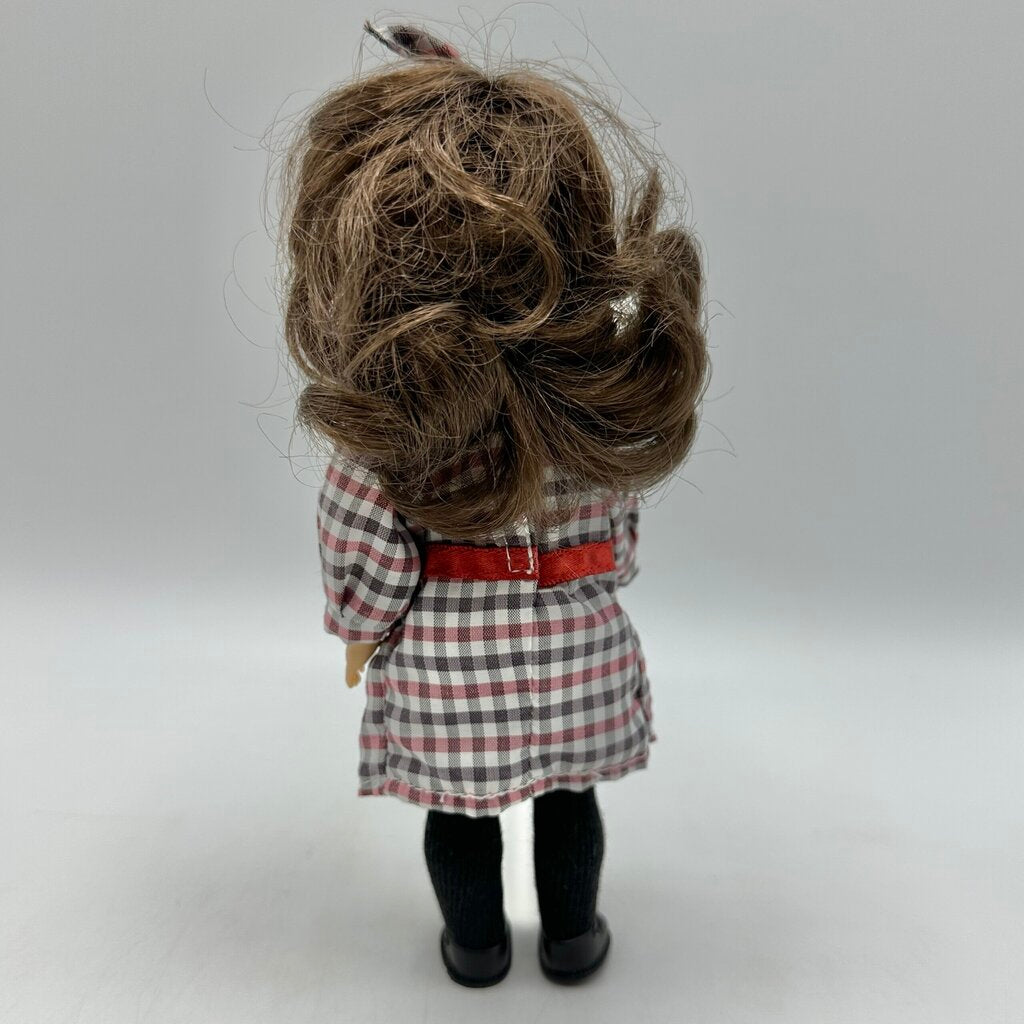 Vintage Pleasant Company American Girl 6 1/2” Mini Doll Samantha Parkington w/Box & Book /cb