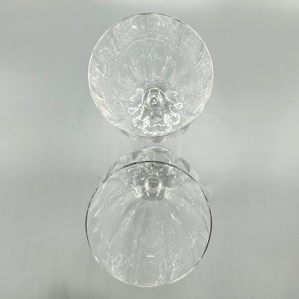 Set Of Two Mikasa Crystal Stephanie 7 1/2” Water Goblets Made In Austria /cb
