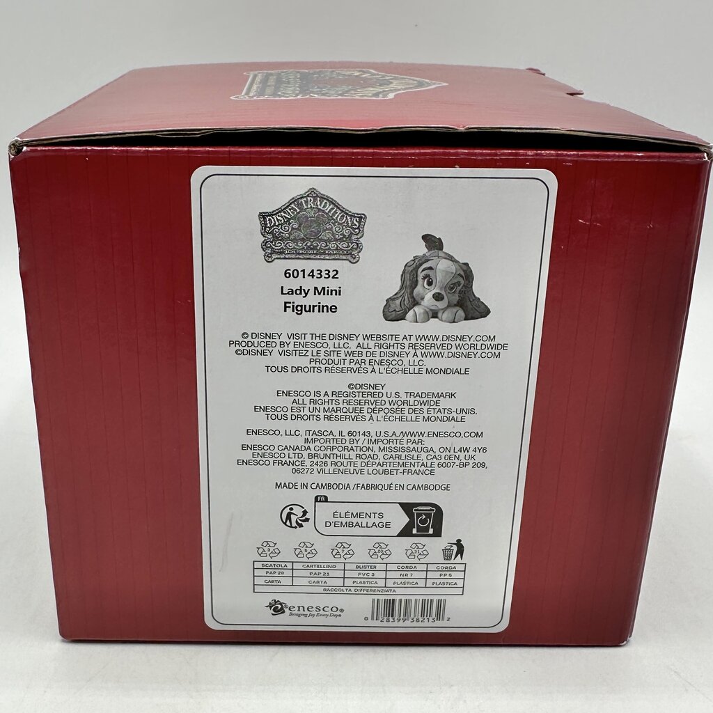 Enesco Jim Shore Disney Traditions “Lady And The Tramp” Lady Mini Figurine 6014332 NIB /cb