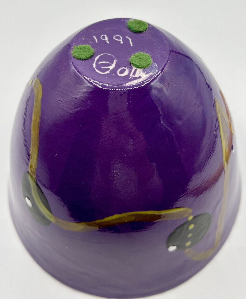 Art Pottery Bowl Contemporary Signed /j