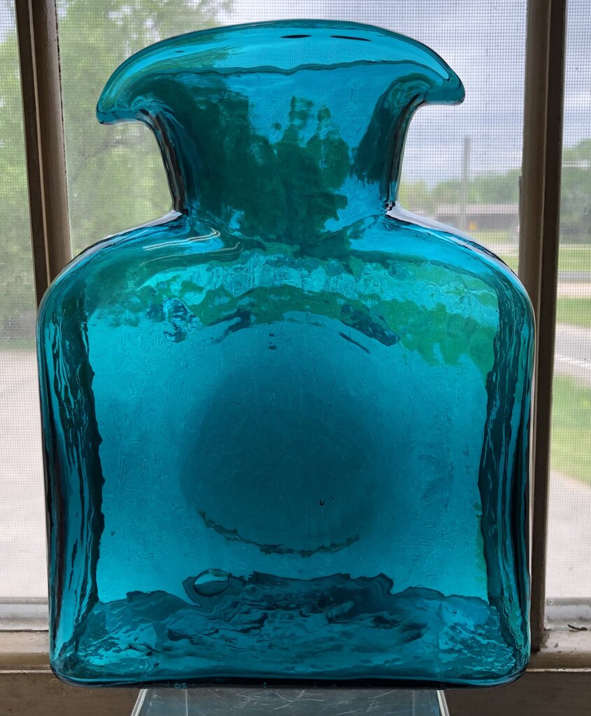 Blenko 384 Water Bottle ~ Cerulean /b