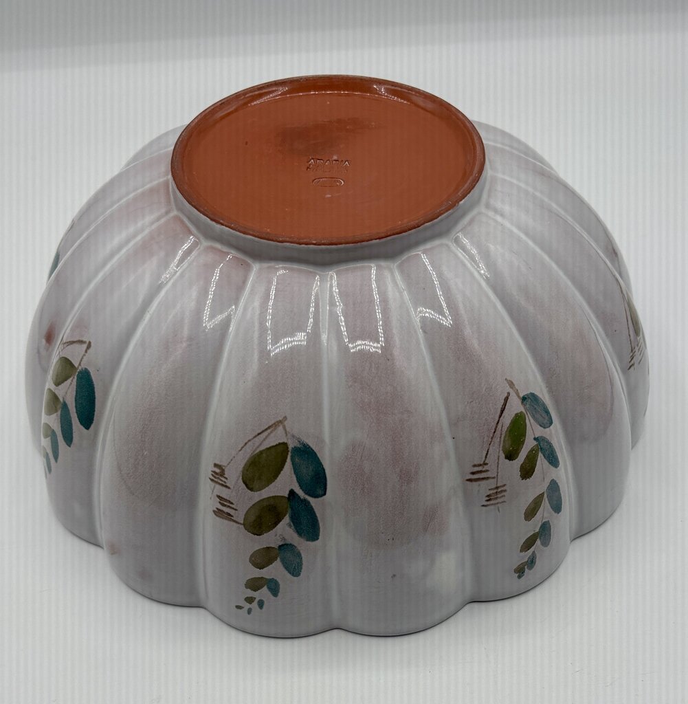 Vtg. Arabia Finland ARA Hand-painted Salad Bowl /j