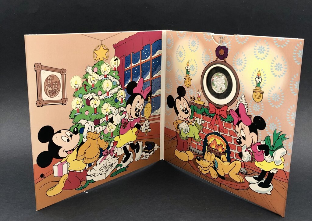 Rarities Mint Disney .999 Solid Silver Coin Mickey’s Holiday Treasures 4th Edition /b