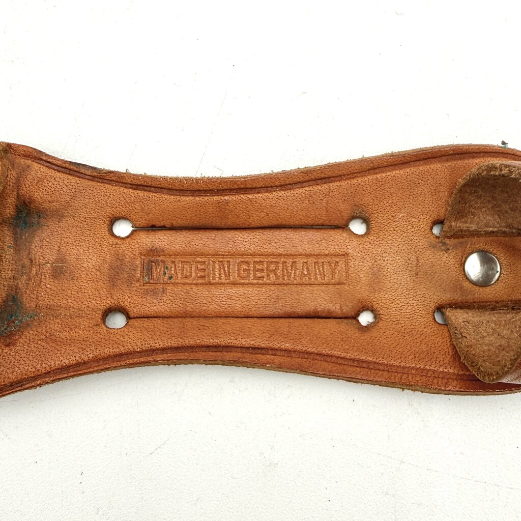 VTG Edge Mark Model 465 Deer Foot Hunting Knife with Leather Sheath
