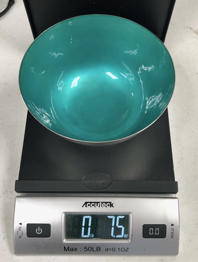 Towle #46 Turquoise Enameled Sterling Silver Bowl /b