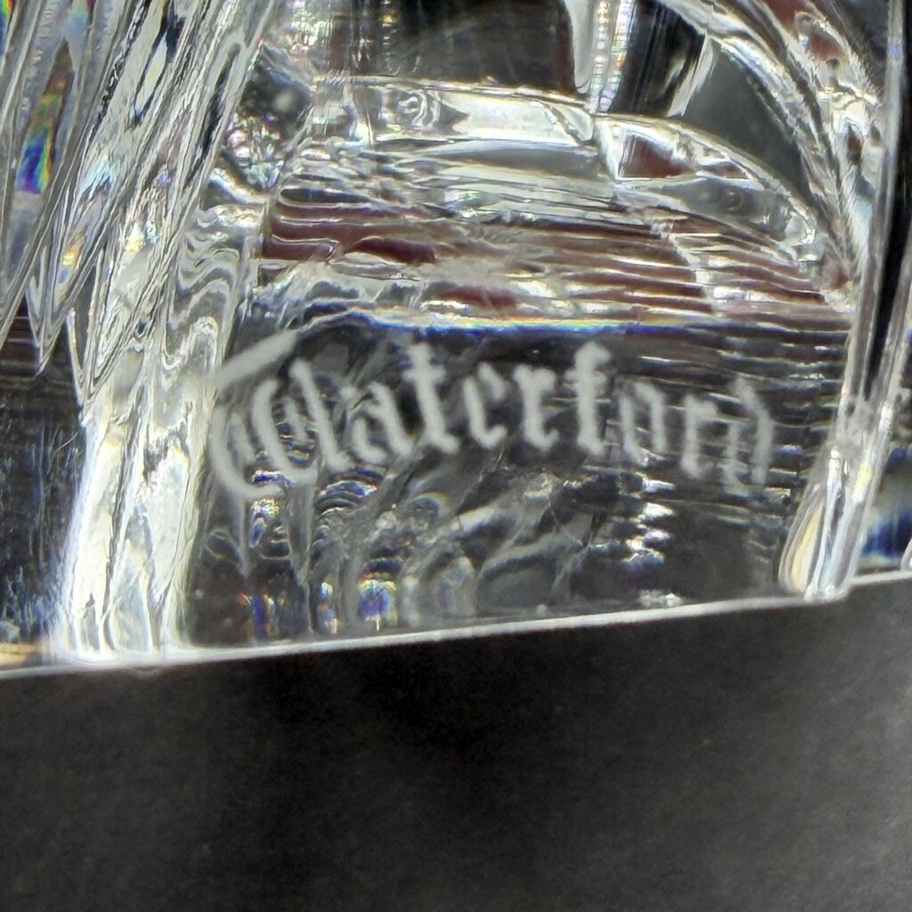 Vintage Waterford Crystal Clam Scallop Shell Paperweight Made In Ireland /cb