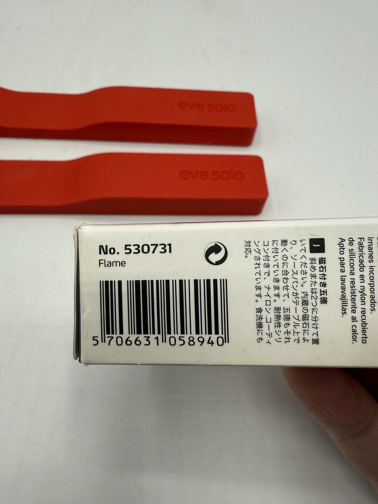 Eva Solo Magnetic Trivet 2 piece Flame Red NIB /ro