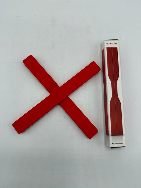 Eva Solo Magnetic Trivet 2 piece Flame Red NIB /ro