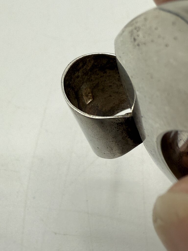 Sterling Silver Puffy Donut Shape Pendant Necklace Slide /ro