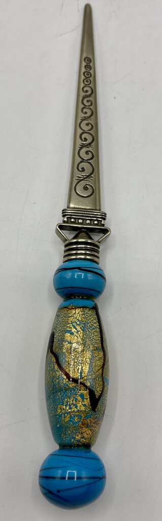 Letter Opener & Magnifying Glass Set Murano Glass /j