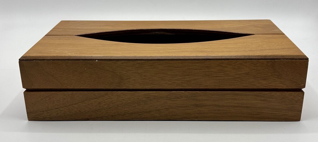 MCM Wood Tissue Box /j
