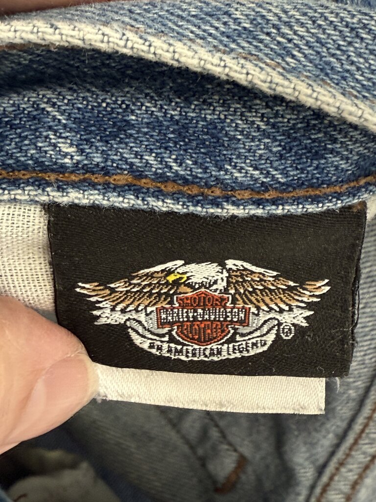 VTG Harley Davidson Blue Denim Mens Jeans 33x34 /rb