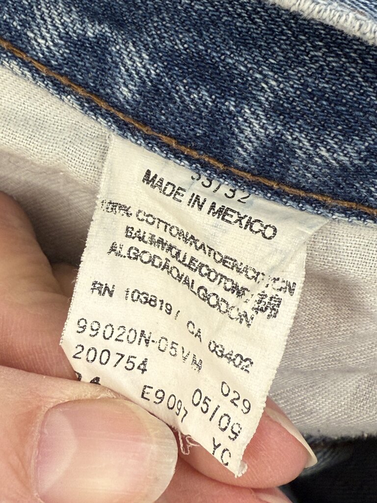 VTG Harley Davidson Blue Denim Mens Jeans 33x32 /rb